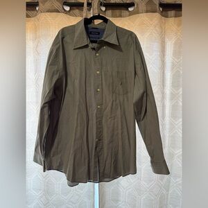 Nautica Two-Ply Cotton Shirt in Gray